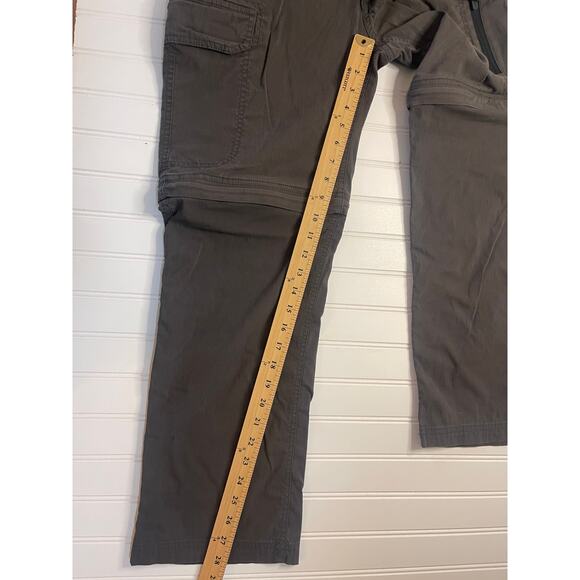 BC Clothing Men's Convertible Pants Gray Brown Hiking Travel Size Men's Small 30 - Picture 3 of 5